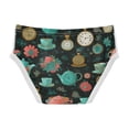 thumbnail image 2 of Boys cotton triangle briefs safety standard comfortable and breathable children's underwear Teal and Coral Vintage, 2 of 7