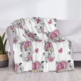 thumbnail image 3 of Rateoe Cartoon Poodle Dog Pattern Flannel Throw Blanket, Ultra-soft Blanket for Bed, Couch, Car, Hypoallergenic Anti-pilling blanket-50"x40"(Horizontal), 3 of 6