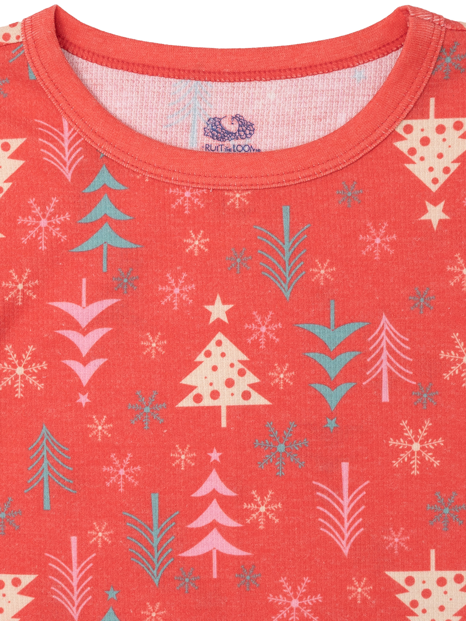 Fruit of the Loom Boy's & Girl's Holiday Thermal Top and Bottom Set, Sizes 4-18 - image 3 of 9