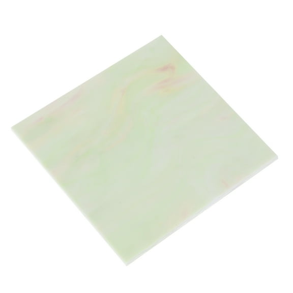 Stained Glass Sheet Mosaic Tile 3.9 Inch x 3.9 Inch Rose Red, Stained Glass Sheets for Crafts Project