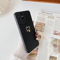 thumbnail image 7 of for Galaxy S23 Ultra Case 6.8 inch,Cute Bling Plated Gold Love Heart with Anti-Fall Camera Lens Cover Protection Soft Anti-Fingerprint Phone Case for Samsung Galaxy S23 Ultra 6.8" Pink, 7 of 7
