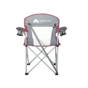 Ozark Trail Oversized Quad Chair, Off White & Grey