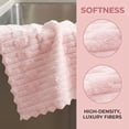 thumbnail image 3 of Unique Bargains 3pcs Microfiber Streak Free Magic Glass Cloths Pink 12" x 12", 3 of 8