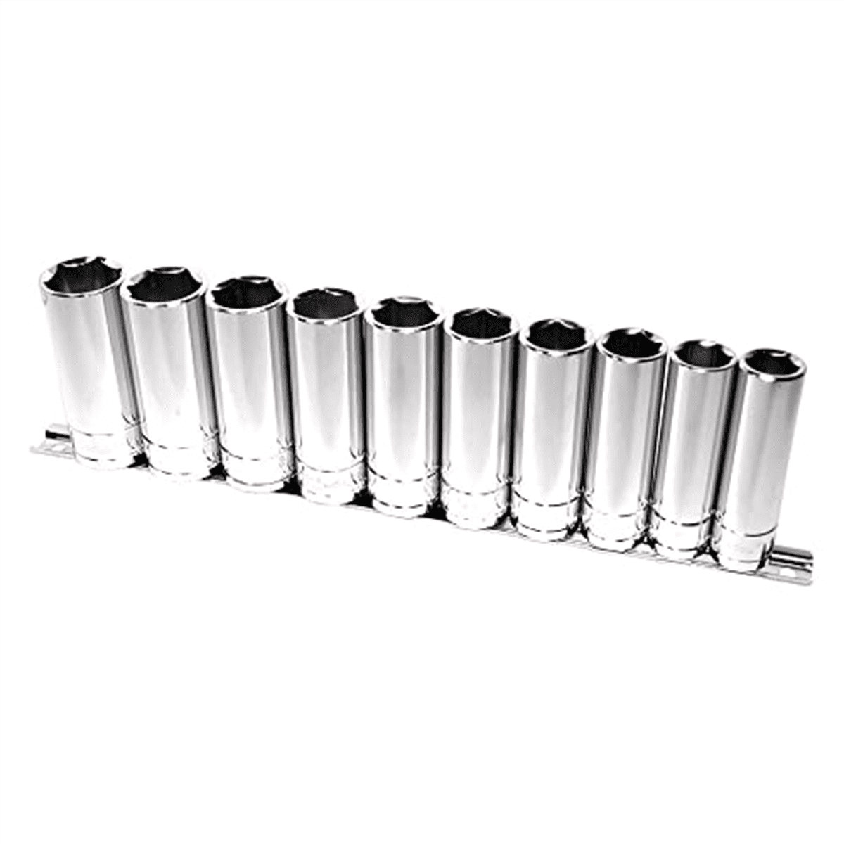 K-Tool 28200 10-pc 1/2" Drive 6-Point Metric Deep Socket Set