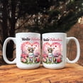 thumbnail image 3 of Hello Valentine’s Day Australian Shepherd Flower Crown Romantic Pink Floral Mug Aussie Dog Lover Gifts Coffee Tea Cup - 00031, 3 of 4