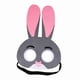 thumbnail image 3 of Máscara de fieltro de animal para mascarada, máscara facial para juego de rol, para graduación, Halloween, niños y adolescentes Conejo, 3 of 9