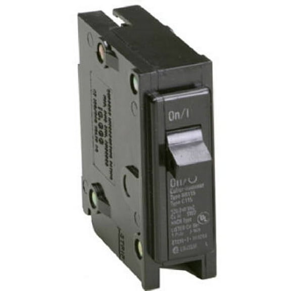 Eaton Single Pole Interchangeable Circuit Breaker BR115 - 15A 120V - 1 Piece