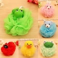 thumbnail image 5 of Clearance! Bath Sponges Animal Kids Loofah Bath Pouf Mesh Bath Sponges Colorful Cartoon Body Shower Ball Spa Puff Scrubber for Kids, 5 of 5
