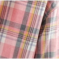 thumbnail image 6 of lcziwo Plaid Shirts for Men Plus Size Long Sleeve Button Down Shirt with Pockets Lightweight Casual Classic Checked Lapel Jacket,Pink,XL, 6 of 6