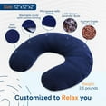 thumbnail image 2 of SunnyBay Microwave Heating Pad, Microwavable Heated Neck Pillow for Moist Hot or Cold Therapy, Aromatherapy Heated Neck and Shoulder Wrap with Flaxseed and Lavender Filling, FSA HSA Approved, Blue, 2 of 7