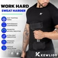 thumbnail image 2 of Chaleco de sauna Kewlioo para hombre, que atrapa el calor, talla L, color negro, 2 of 8