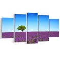 thumbnail image 2 of Green Tree among Lavender Flowers - Oversized Landscape Wall Art Print, 2 of 3