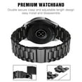thumbnail image 6 of LEIXIUER 20mm 22mm Stainless Steel Metal Link Bands Compatible with Samsung Galaxy Watch 5 4 40/44mm/Active 2 3/Watch 4 Classic 42mm 46mm/Watch 3 45mm/Gear S3 S4 46mm Adjustable Wristbands, 6 of 12