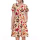 thumbnail image 1 of Balery Skull Retro record lips Vestidos sueltos de manga corta para mujer, vestidos de verano 2025, vestidos casuales de corte A con vuelo., 1 of 6