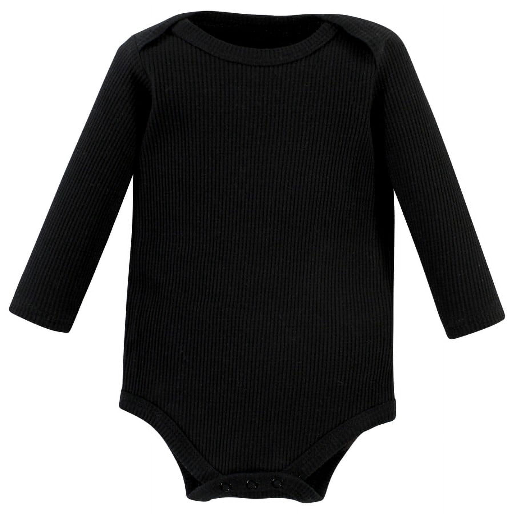 Hudson Baby Cotton Long-Sleeve Bodysuits, 5-Pack, Newborn- 24 Months