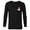 Black, variant on Princess Ariel Small Print - Long Sleeve T-Shirt for Men - Customized-Navy