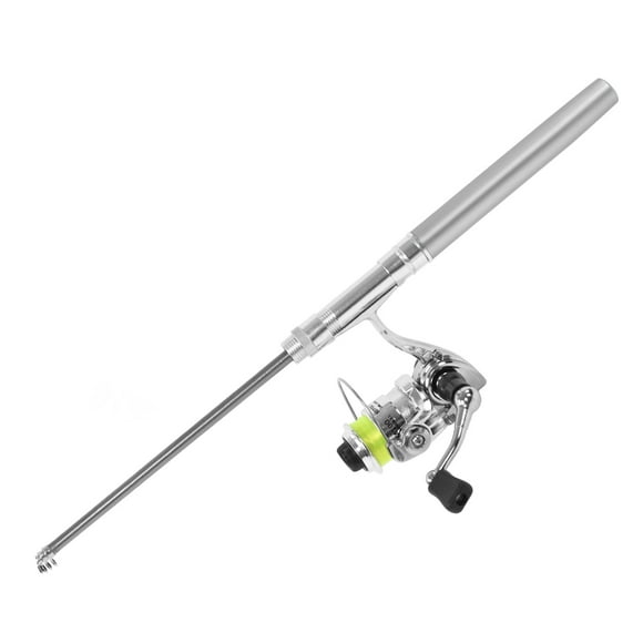 Pocket Fishing Pole With Reel Wheel, Mini Pen Fishing Pole And Reel Combos Telescopic Portable For River Fishing For Sea Fishing For Rock Fishing ANGGREK Otros Deportes