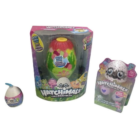 Hatchimals Gift Set Secret Scene Playset with a 2 Pack Colleggtibles + Nest and a Mystery Mini Plush Clip-On