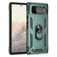 thumbnail image 5 of Dteck Google Pixel 6 Case,  Military-Grade Ring Holder Kickstand Drop Tested Shockproof Heavy Duty Cover Case Rosegold, Darkgreen, 5 of 8