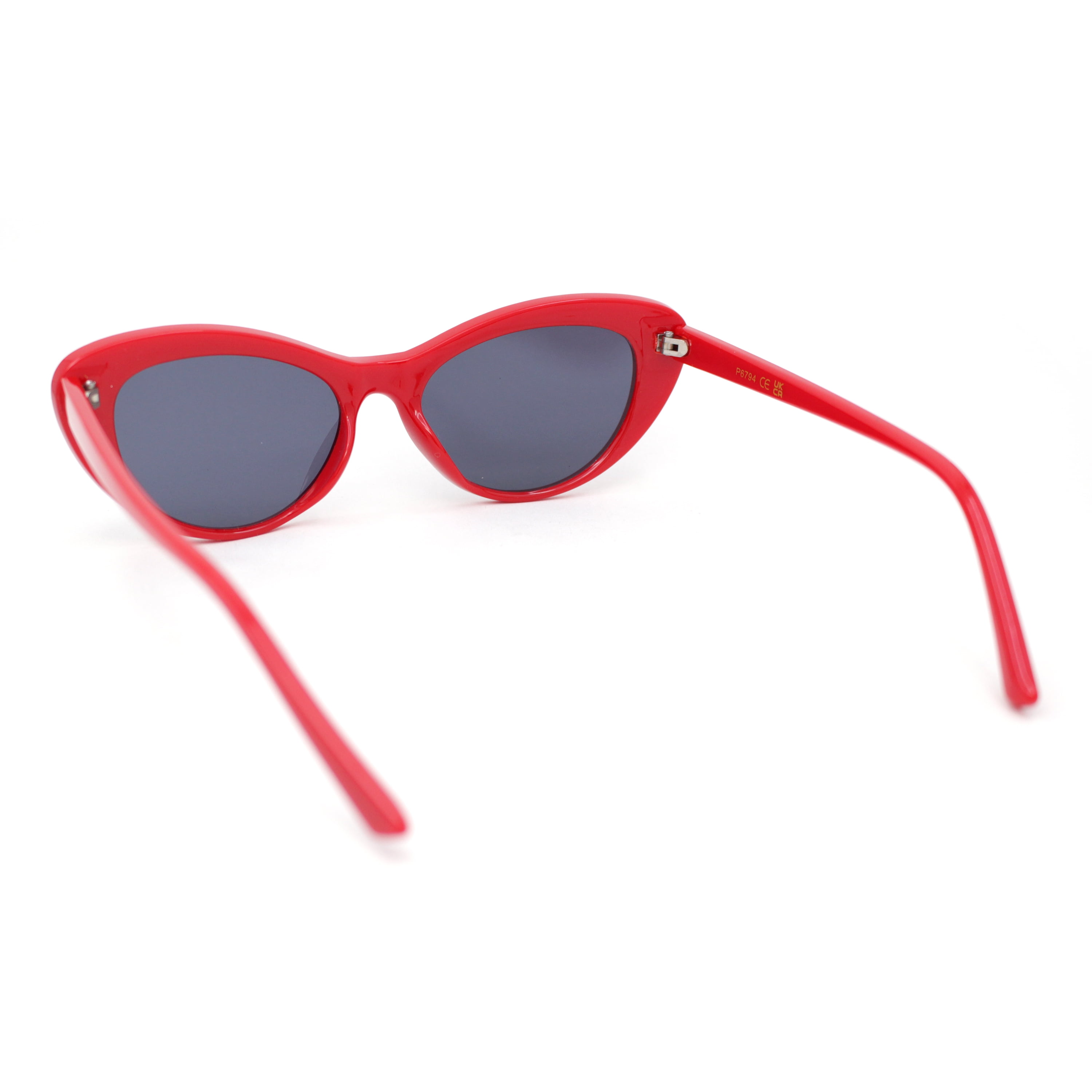Womens Classic Iconic Pin Up Girl Cat Eye Sunglasses Red  display picture 1