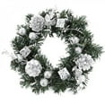 thumbnail image 6 of 40cm LED Christmas Wreath With Artificial Pine Cones Berries And Flowers Holiday Front Door Hanging Decoration Couronne Noel, 6 of 6