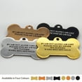 thumbnail image 4 of Custom Dog Tag, Personalized Stainless Steel Pet ID Collar Tags,  Custom Text Both Sides Engraved, Multi-Colors for Dogs and Cats, 4 of 6