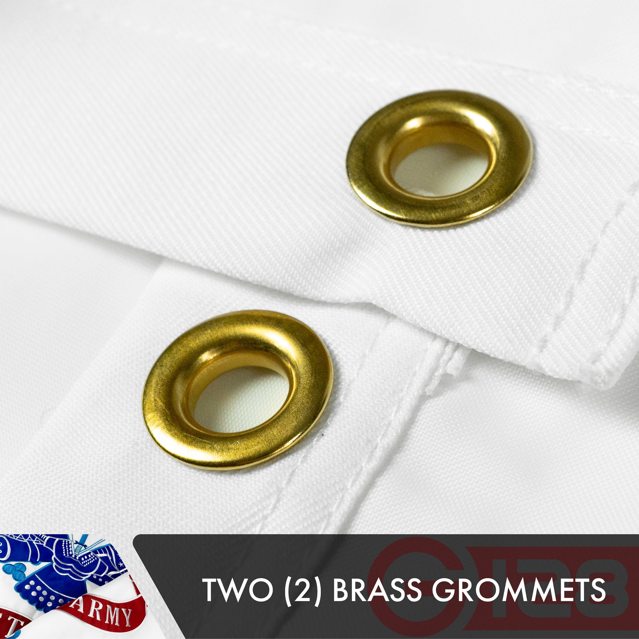 G128 – 3x5 feet, US Army Flag | Double Sided Embroidered 210D – Indoor/Outdoor, Vibrant Colors, Brass Grommets, Heavy Duty Polyester, 3-ply