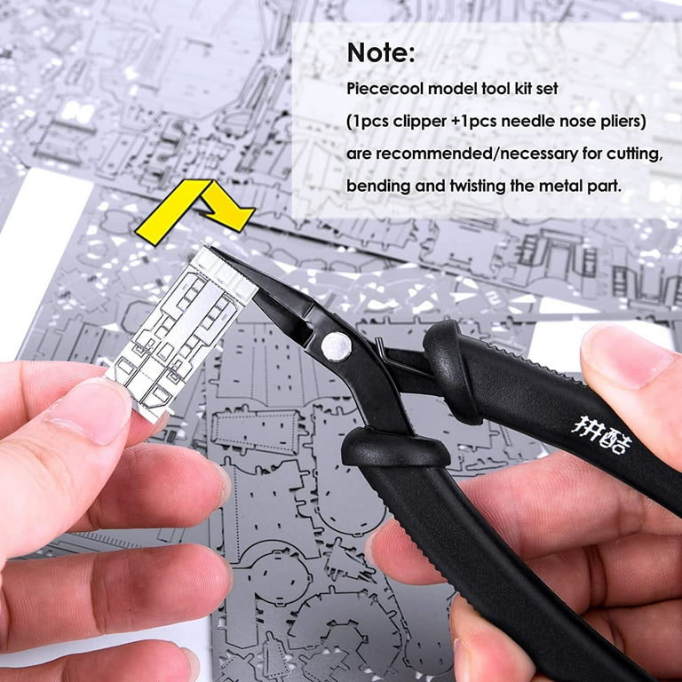  Metal Earth 3-Piece Tool Set - Clipper - Flat Nose Pliers -  Needle Nose Pliers : Tools & Home Improvement
