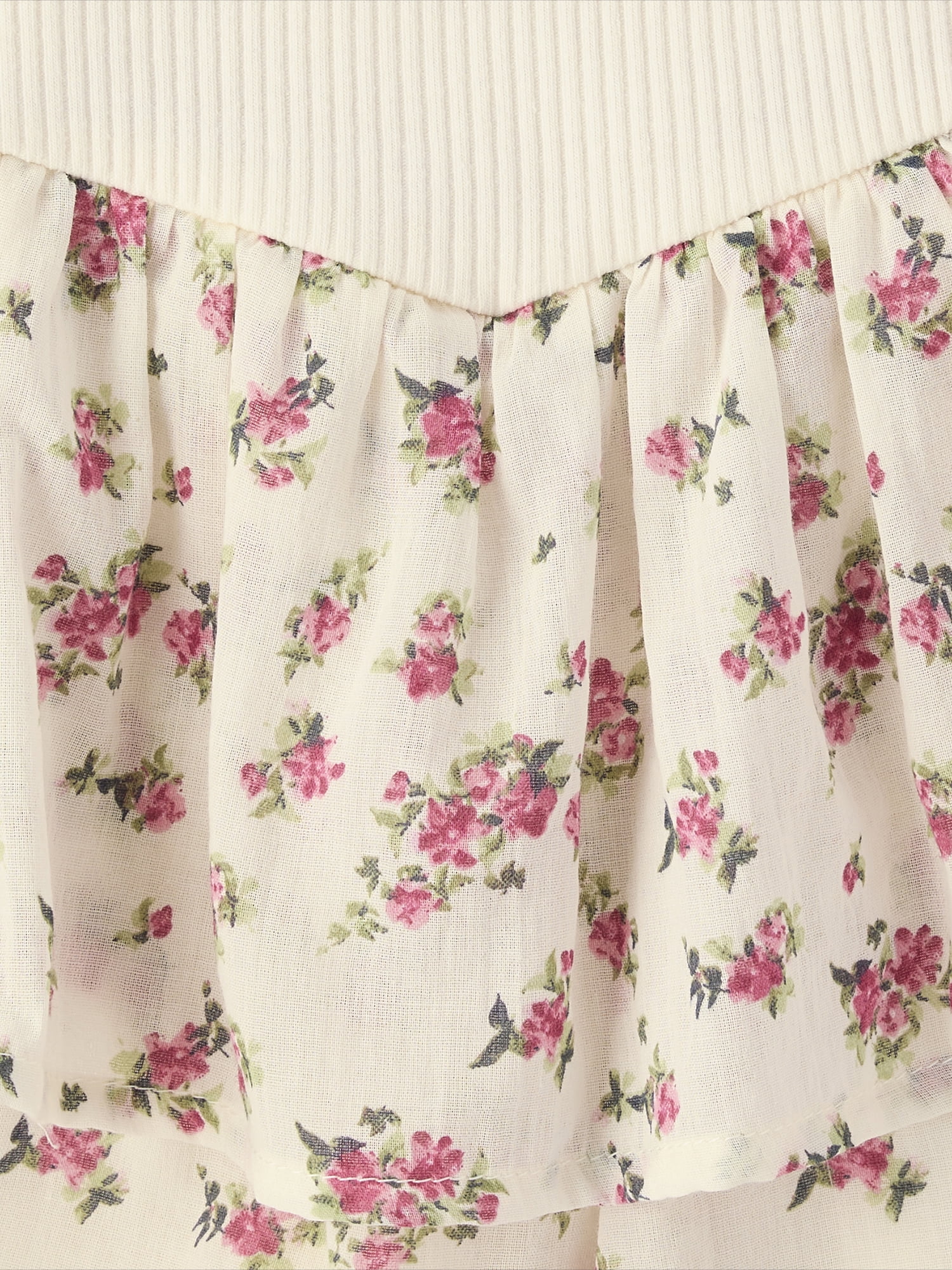 The Children's Place Girls Short Sleeve Floral Tiered V-Waist Dress, Sizes XS-XXL