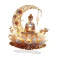 thumbnail image 1 of Letrero decorativo acrílico plano 2D de Buda, fácil de armar, decoración de mesa Color A, 1 of 9