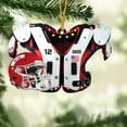 thumbnail image 2 of Car Adornment Present with Helmet Chic Sturdy Football Pendant, 2 of 4