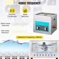 thumbnail image 3 of VEVORbrand 15L Ultrasonic Cleaning Machine 304 Stainless Steel Professional Knob Control Cleaners with HeaterTimer for Jewelry Watch Glasses Circuit Board Dentures Small Parts Dental Instrument, 3 of 9