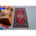 thumbnail image 2 of Turkish Rug, Vintage Rug, Small Rugs, Antique Rug, Rugs For Entry, 2x3.7 ft Red Rug, Anatolian Rugs, Wool Rug, Turkish Rug Small, 13374, 2 of 10
