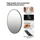 thumbnail image 2 of 36-pulgada round mirror: hd bathroom mirror para over the sink, big matte negra metal framed wall mirror para vanity, entrada, hallway, o sala de estar - easy to install, 2 of 8