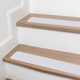 thumbnail image 3 of Adhesivo antideslizante para escaleras, 10 x 60 cm, 15 unidades, tira antideslizante de PEVA transparente, para escaleras, escalones autoadhesivos, 3 of 5