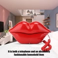 thumbnail image 4 of Teléfono de Escritorio para el hogar WX-3061 Teléfono con Forma de Labio Lindo Multifuncional Teléfono con Cable con Altavoz Teléfono de Escritorio Juego de decoración del hogar(Rojo) Ecomeon no, 4 of 4