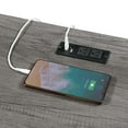 thumbnail image 5 of Convenience Concepts Designs2Go 29.25" Trestle Desk with Charging Station, Charcoal Gray, All Ages, 5 of 8