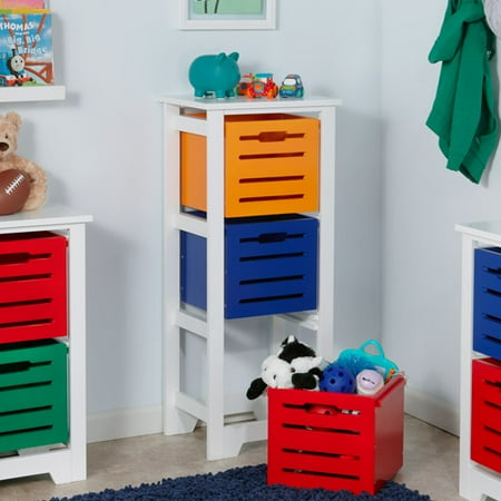 Riverridge Kids Cool Colors 3 Bin Storage Cabinet