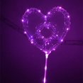 thumbnail image 4 of Globos LED de unicornio transparentes con asa en forma de corazón, globos luminosos para decoración de bodas, fiestas de cumpleaños, globos con luz LED para niños, 4 of 5