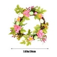 thumbnail image 3 of 12 Inch Easter Wreath with Colorful Eggs, Easter Egg Wreath Artificial Flower Wreath for Front Door Wall Easter Decorations, 3 of 6