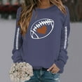 thumbnail image 4 of NMMUED Oversized Shirts for Women, Oversized Sweatshirt for Women, Going Out Tops for Women, Womens Tops Casual, Graphic Sweatshirts for Women, Navy XL, 4 of 6