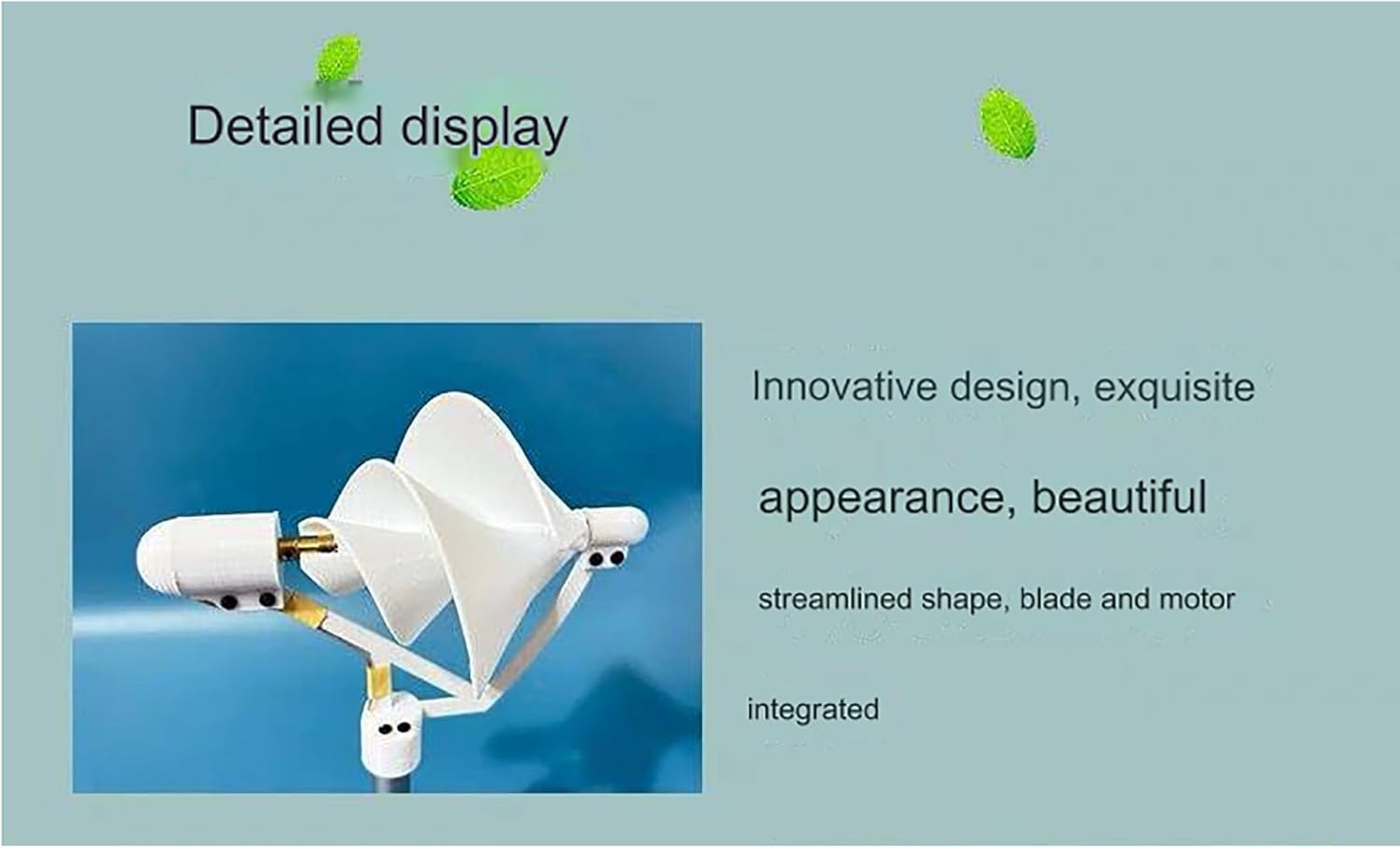 Archimedes Liam F1 Wind Turbine - Spiral Model, Home Electricity Generator, Small Wind Turbine for Home & Farm