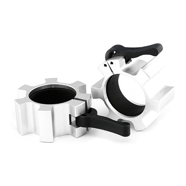 2 uds. Cerradura de Collar de barra de 50mm, cerraduras de liberación rápida de aleación de aluminio, Clips de Collar para entrenamiento físico, culturismo, Plata YUNYI BRAND Deportes
