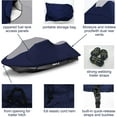 thumbnail image 2 of 600D Jet Ski Cover - Trailerable, Waterproof, Fits Seadoo, Yamaha, Jet Ski Watercraft (103"-115", 1 or 2 Seater), Gray & Navy, 2 of 7