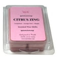thumbnail image 3 of Citrus Zing Soy Wax Melts | Fruit Scented Wax Tarts | Grapefruit Mangosteen Peach Aroma | Home Decor Gift for her birthday, 3 of 9