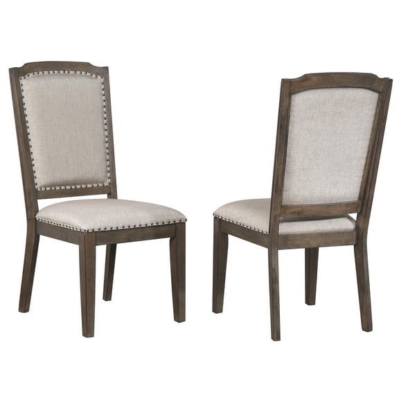 Sunset Trading Cali Contemporary Wood Dining Chairs in Gray/Brown (Set of 2)