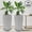 Gray, variant on 2 Pack 21-inch Tall Round Planters, Large Resin Vases for Indoor/Outdoor Gardening. Ideal for Patios, Front Porches, and Flower Displays – Gray.