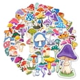 thumbnail image 3 of 35pcs-50pcs Colorful Sticker Pack Mushroom Stationery Stickers Cute Graffiti Decals for Luggage Laptop Suitcase, 3 of 9