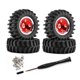 thumbnail image 1 of 4 ruedas y neumáticos para coche RC a escala 1/30, repuestos portátiles para SCX30 Rojo, 1 of 9