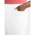 thumbnail image 4 of Terra & Sky Women's Plus Size Bootcut High Rise Jeans, 32” Inseam Regular, 4 of 5